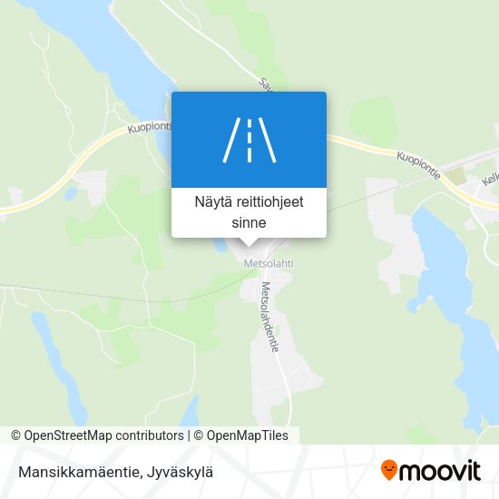 Mansikkamäentie kartta