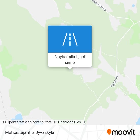 Metsästäjäntie kartta