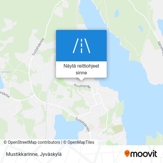 Mustikkarinne kartta
