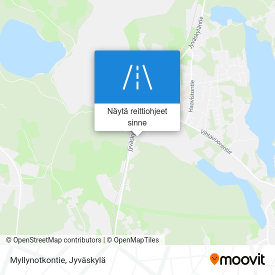 Myllynotkontie kartta