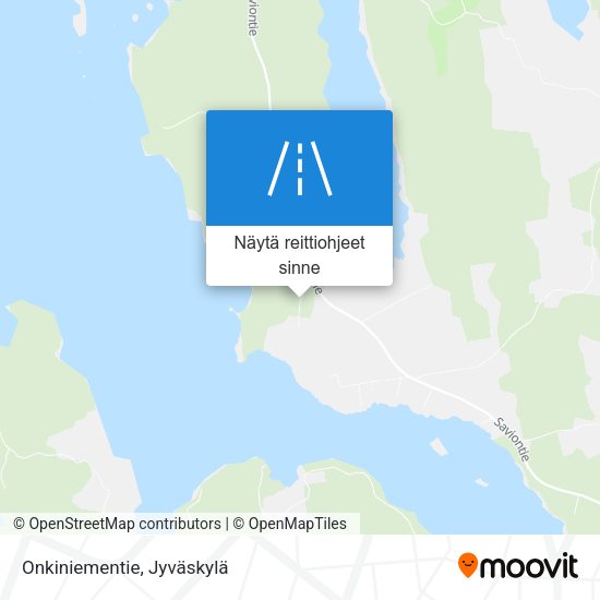 Onkiniementie kartta