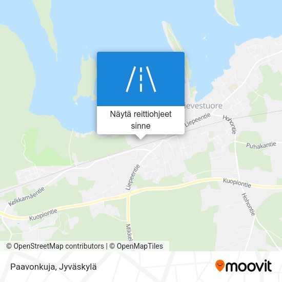 Paavonkuja kartta