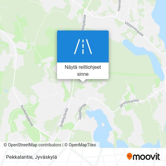 Pekkalantie kartta
