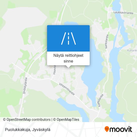 Puolukkakuja kartta
