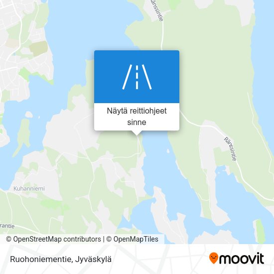 Ruohoniementie kartta