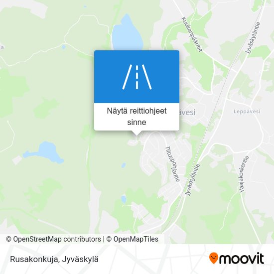 Rusakonkuja kartta