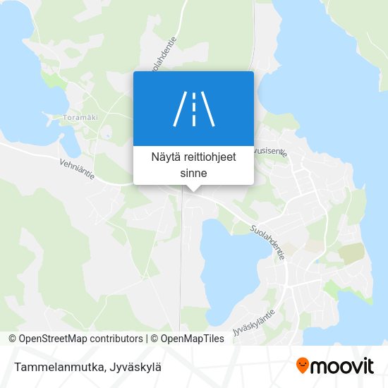 Tammelanmutka kartta