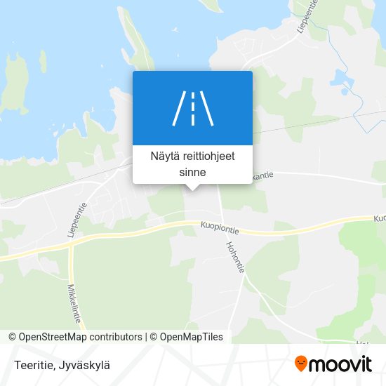 Teeritie kartta