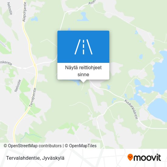 Tervalahdentie kartta