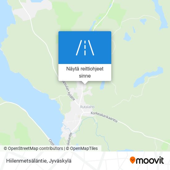 Hiilenmetsäläntie kartta