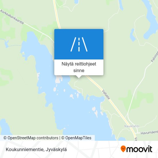 Koukunniementie kartta