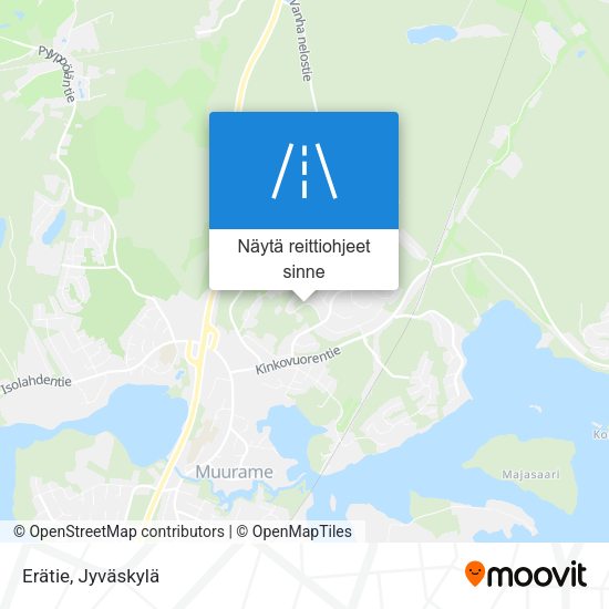 Erätie kartta