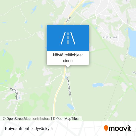 Koivuahteentie kartta