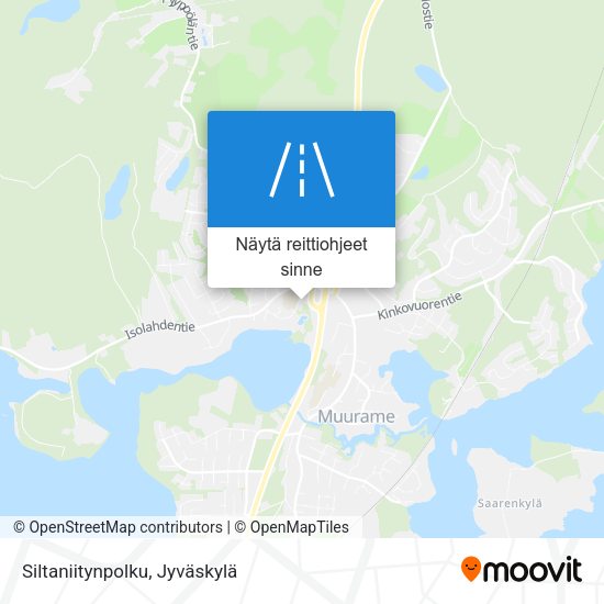 Siltaniitynpolku kartta