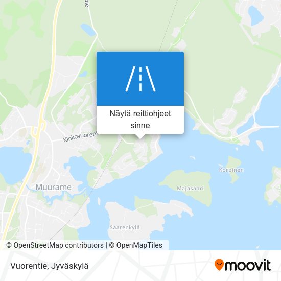 Vuorentie kartta