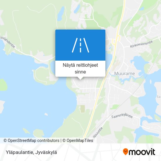 Yläpaulantie kartta