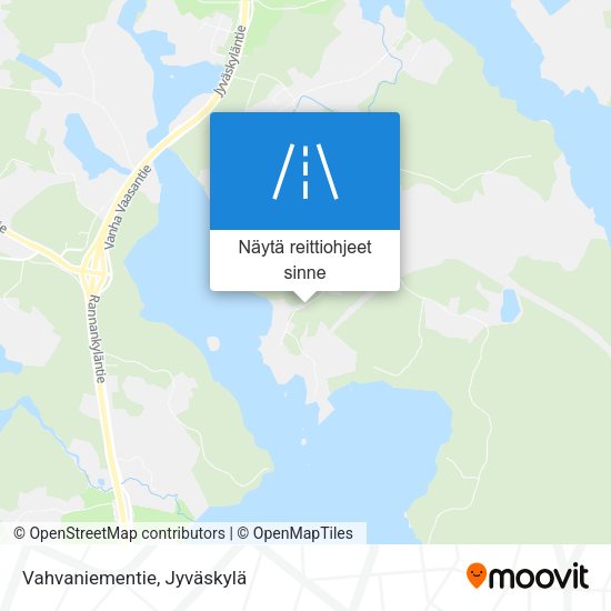 Vahvaniementie kartta