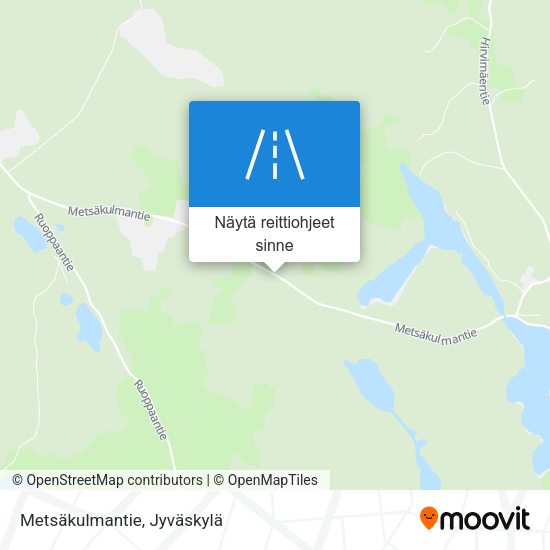 Metsäkulmantie kartta