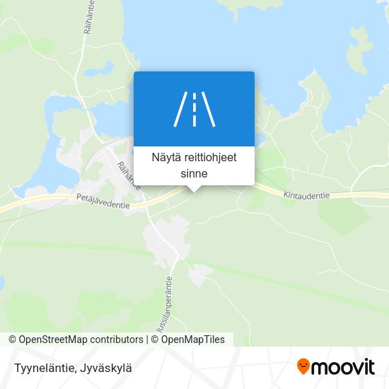 Tyyneläntie kartta