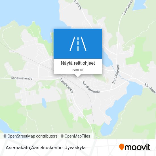 Asemakatu;Äänekoskentie kartta