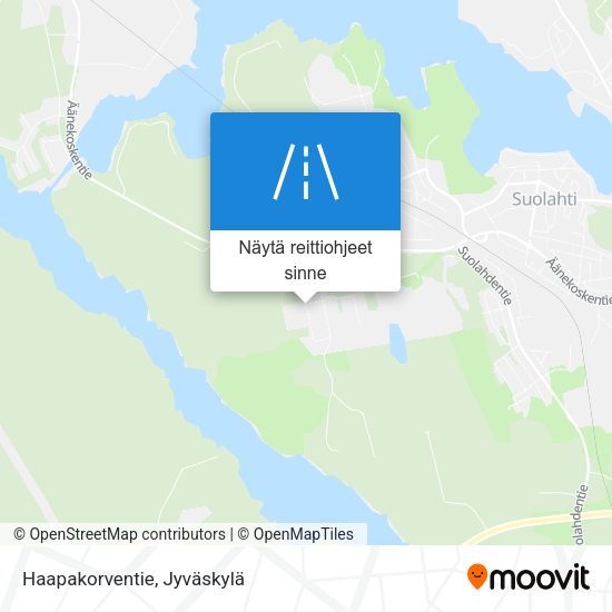 Haapakorventie kartta