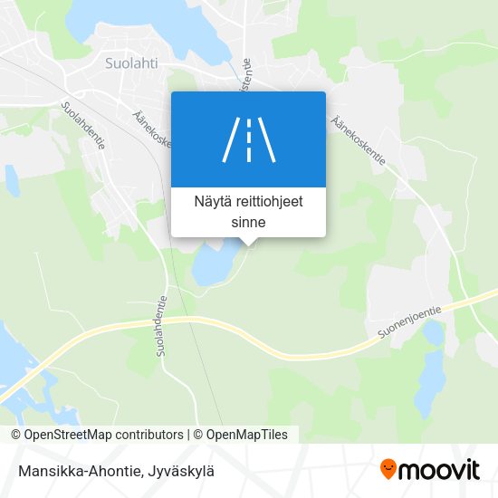 Mansikka-Ahontie kartta