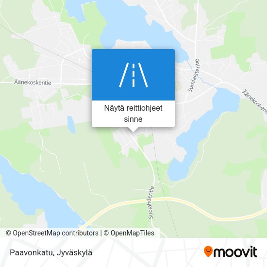 Paavonkatu kartta
