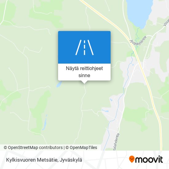 Kylkisvuoren Metsätie kartta