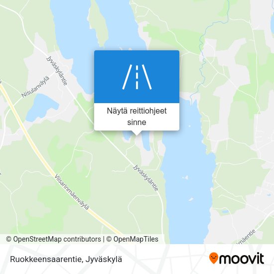 Ruokkeensaarentie kartta