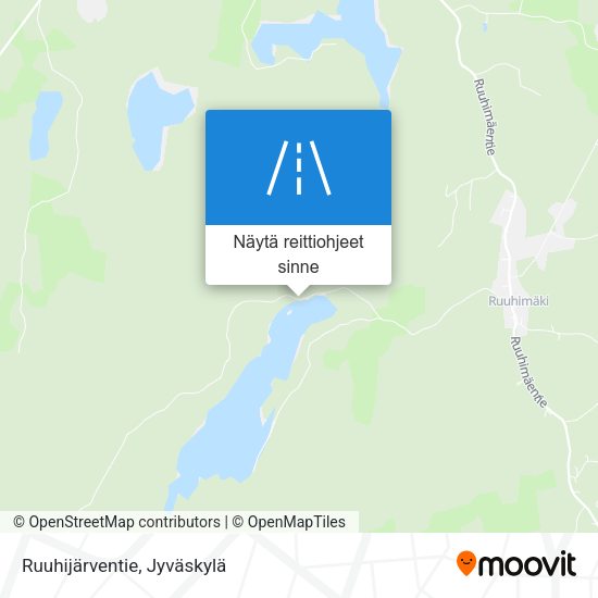 Ruuhijärventie kartta