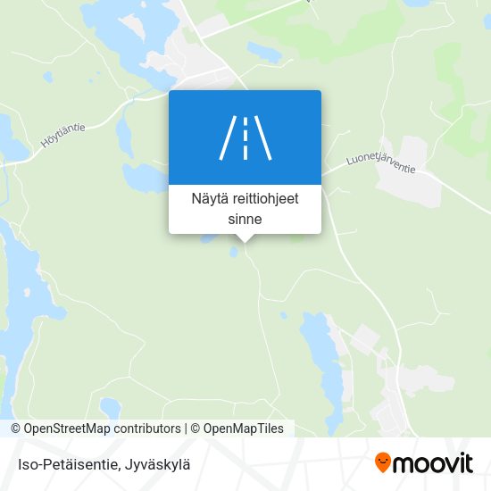 Iso-Petäisentie kartta