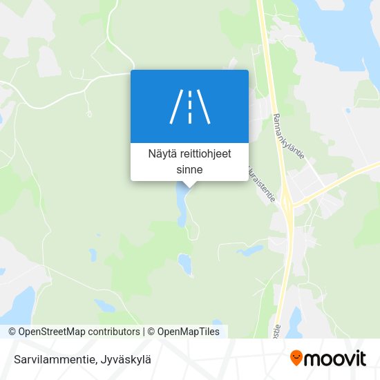 Sarvilammentie kartta