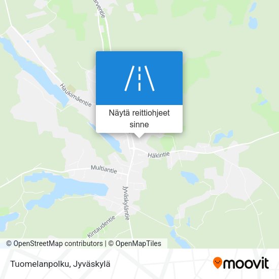 Tuomelanpolku kartta