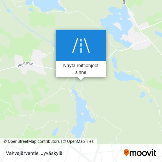 Vahvajärventie kartta