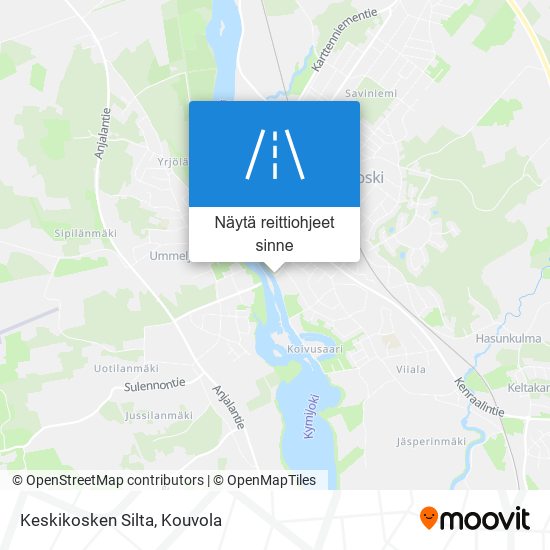 Keskikosken Silta kartta