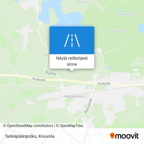 Selkäpäänpolku kartta