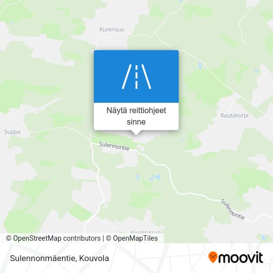 Sulennonmäentie kartta