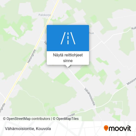 Vähämoisiontie kartta