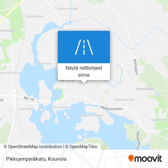 Pikkuympyräkatu kartta
