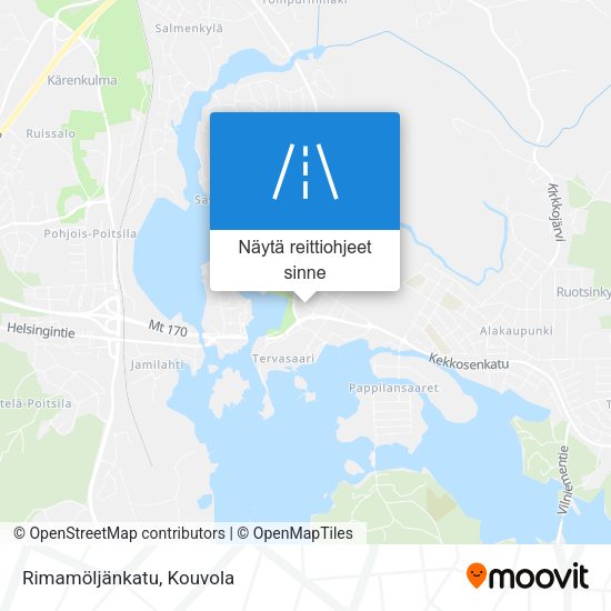 Rimamöljänkatu kartta
