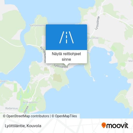 Lyöttiläntie kartta