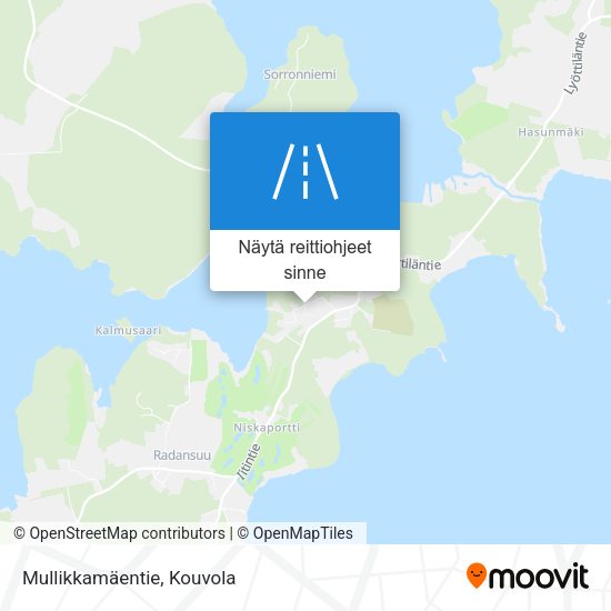 Mullikkamäentie kartta