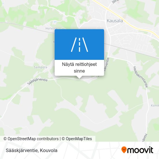 Sääskjärventie kartta