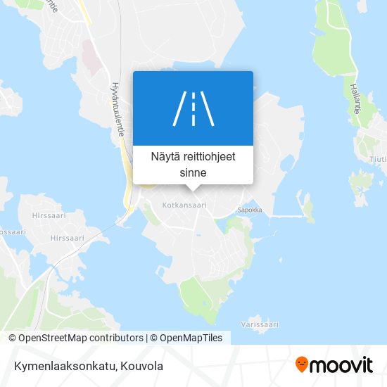 Kymenlaaksonkatu kartta