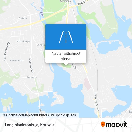 Langinlaaksonkuja kartta