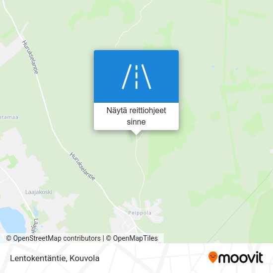 Lentokentäntie kartta