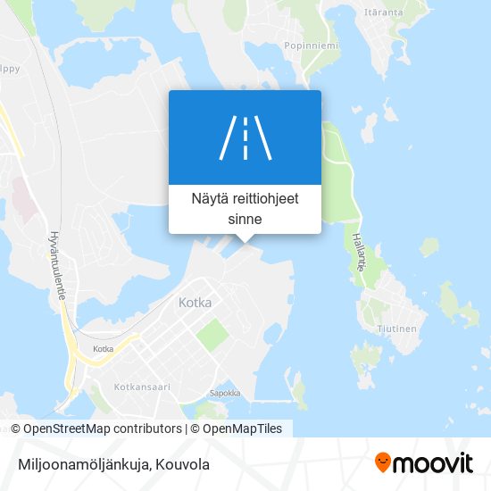 Miljoonamöljänkuja kartta