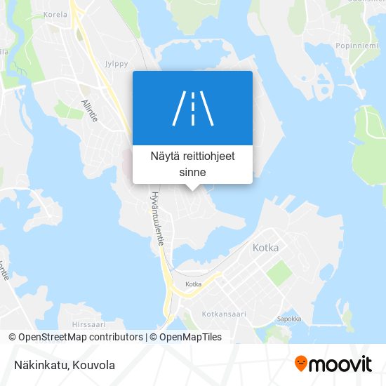 Näkinkatu kartta