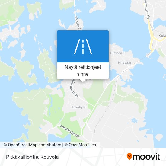 Pitkäkalliontie kartta