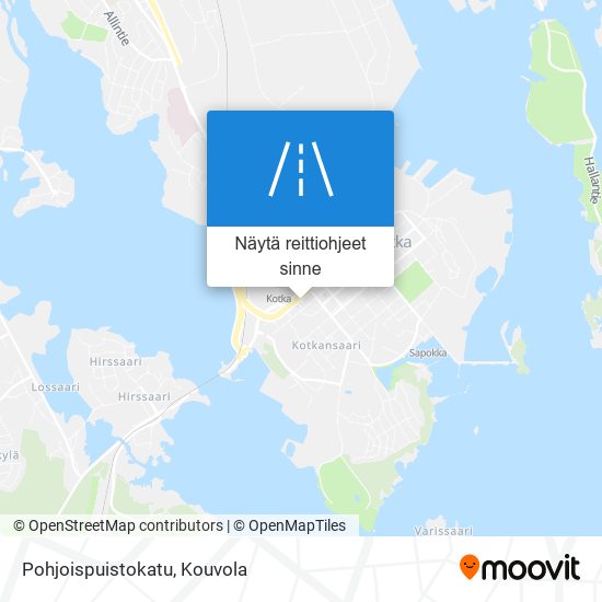 Pohjoispuistokatu kartta